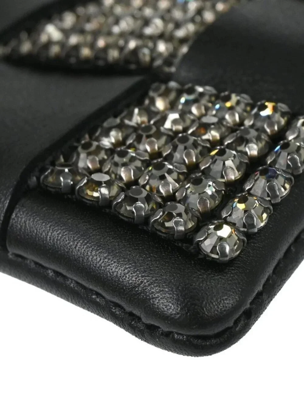 Chanel Black Lambskin Woven Stass Clutch Bag 179065